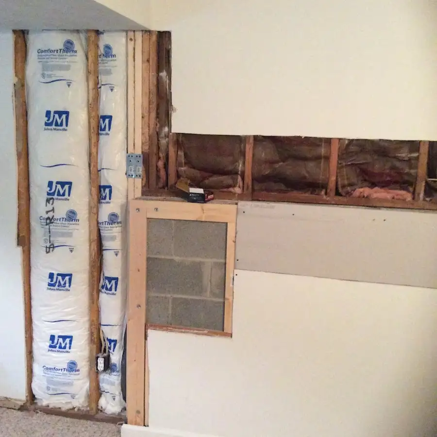 Wall insulation replacement during Odor Removal & Deodorization in Handy